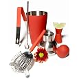 5-Piece Bar Set, Red