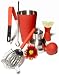 Kitchen & Housewares : Pike Street 5-Piece Bar Set, Red