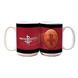NBA Houston Rockets 2 Pack 15oz White SportsBall Mug
