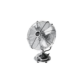 Leitmotiv Original Table Fan, Nickel Chrome Finish, Small