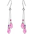 Perfect in Pink Titanium Nickel Free Earrings MADE WITH SWAROVSKI ELEMENTS