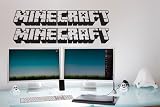 Minecraft Wall Art Sticker Decal Peel and Stick. Black (2 PACK)