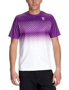 K-Swiss K - Swiss - Camiseta para hombre, tamaño XXL, color blanco / morado