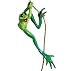 Kitty's Critters 8522 Dangler Frog Climbing Rope, 11-1/2 Tall, Multi-Colored
