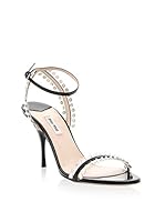 Miu Miu Sandalias de tacón (Negro / Plata)