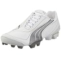 Puma v1.08 K I FG Cleats (White/Metallic Dark Grey/Vaporous Grey)