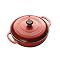 Enamel Coated Cast Iron 3-qt. Covered Casserole - Red