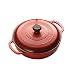 Enamel Coated Cast Iron 3-qt. Covered Casserole - Red