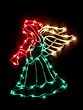 16" Lighted Angel with Horn Christmas Window Silhouette Decoration