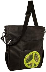Amy Michelle Ecobaby Tote World Peace Diaper Bag