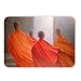 Four Monks on Temple Steps (oil on canvas) .. - Mouse Mat Art247 Highest Quality Natural Rubber Mouse Mats - Mouse Mat