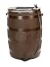 Achla Designs RB-04 Rain Barrel - 1/2 Round Brown