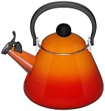 from Le Creuset Le Creuset Kone Kettle with Whistle, Volcanic, 1.6 Litre (Model 92112509)