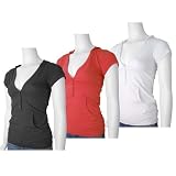Timing Cap Sleeve Deep V-Neck Tunic Top