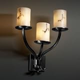 LumenAria Sonoma Three Light Wall Sconce Shade Option: Round Bowl, Metal Finish: Brushed Nickel