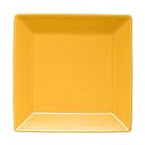 Waechtersbach Large Rimmed Square Plate, Set of 2, Lemon Peel