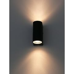 Wandleuchte aussen + innen, 2xGU10, UpDown black, 10217