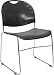 HERCULES Series 880 lb. Capacity High Density, Ultra Compact Stack Chair Black/Chrome Frame