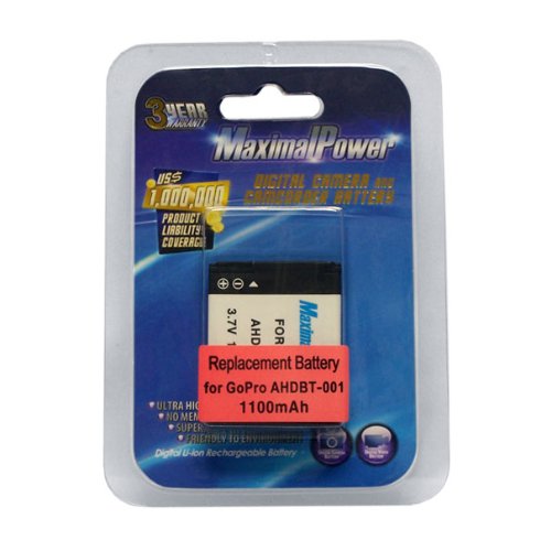Maximal Power Replacement Battery for GoPro Hero HD HERO, HERO2