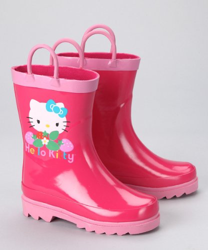 Sanrio Hello Kitty Girl's Pink Rain Boots (Toddler/Little Kid)