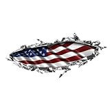 Vehicle Decal showing an American Flag under the Bodywork – RIP0004