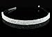 Wedding Headband Three-row Rhinestone Crystal Hair Accessory - Ideal for Bridal Party, Bridesmaids, Proms, Pageants