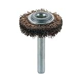 トラスコ中山/TRUSCO 軸付ホイールブラシ Φ32X軸6 ゴールドメッキ鋼線 線径0.25(2590107) TB-6201 (32パイX11X6)