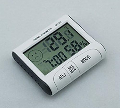 DC102, Indoor Humidity Monitor Temperature Sensor with Time Alarm Clock