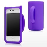BoxWave iPhone 4S FlexiMug - The Soft Silicone Mug Case Cover for the Apple iPhone 4S (Poetic Purple)