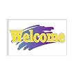 Welcome Flag Highlight Design 2 - 3ft x 5ft Superknit Polyester