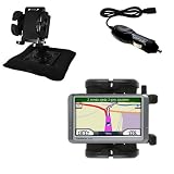 Garmin Nuvi 250 Auto Bean Bag Dash Holder with Car Charger - Uses Gomadic TipExchange