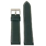 Watch Band Nylon and Leather Black 20mm