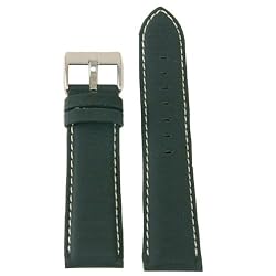 Watch Band Nylon and Leather Black 20mm