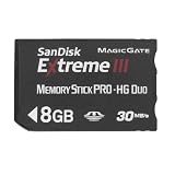 SanDisk 8GB Memory Stick Pro-HG Duo Extreme III 30MB/s Card SDMSPDX-008G - Bulk Packaging