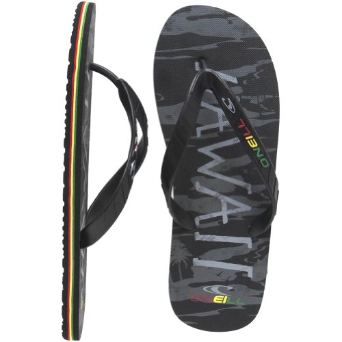 ONeill Mens Friction 3 Sandal, Rasta, 8