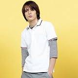 (ラインポロ&ボーダーTシャツ・2枚セット) メンズ