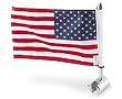 Pro Pad Sissy Bar Square Mount With 6in.x9in. USA Flag RFM-SQSB
