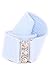 Malco Modes Luxury Vintage Child Elastic Cinch Stretch Belt, Metal Hook and Eye Clasp Buckle, Elastic Core, Cotton-Covered (Light Blue, X-Small)