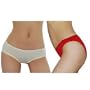 2 Pack: Womens comfort fit low rise brief panties. Very comfortable yet sexy underwear with lined crotch and elastic waistband. (Size: L)
