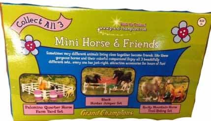 Mini Horse & Friends: Palomino Quarter Horse Farm Yard Set