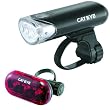 Cateye EL-135 and TL-LD130R Bicycle Headlight and Tail Light Combination
