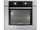 Bosch 500 Series HBN5450UC 27 Electric Wall Oven with Genuine European Convection, 16 Cooking Modes, Glass Touch Controls with Ergonomic Retractable Dials and Meat Probe: Stainless Steel