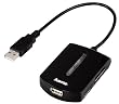 Hama USB 2.0 Hub/Kartenleser "Combo"