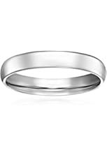 14K White Gold 3mm Light Comfort-Fit Wedding Band
