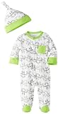 Offspring - Baby Apparel Baby-Boys Newborn Offspring Monkey Chain Footie With Hat