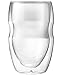 Ozeri Serafino Double Wall Insulated Beverage and Coffee Glasses, 12-Ounce, Set of 2