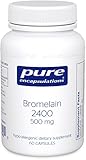 UPC 766298003405 product image for Bromelain 2400 500 mg 60 capsule by Pure Encapsulations 60 Caps | upcitemdb.com