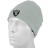 NFL Men's End Zone Uncuffed Knit Hat - K173Z (Oakland Raiders, One Size Fits All)