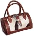 Doctor Bag Purse Western Tooled Leather Cowgirl Purse 804 (Large, Hair-on Brown)