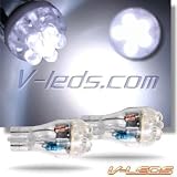 2 HID WHITE 6 LED LIGHT BULBS 921 912 916 906 915